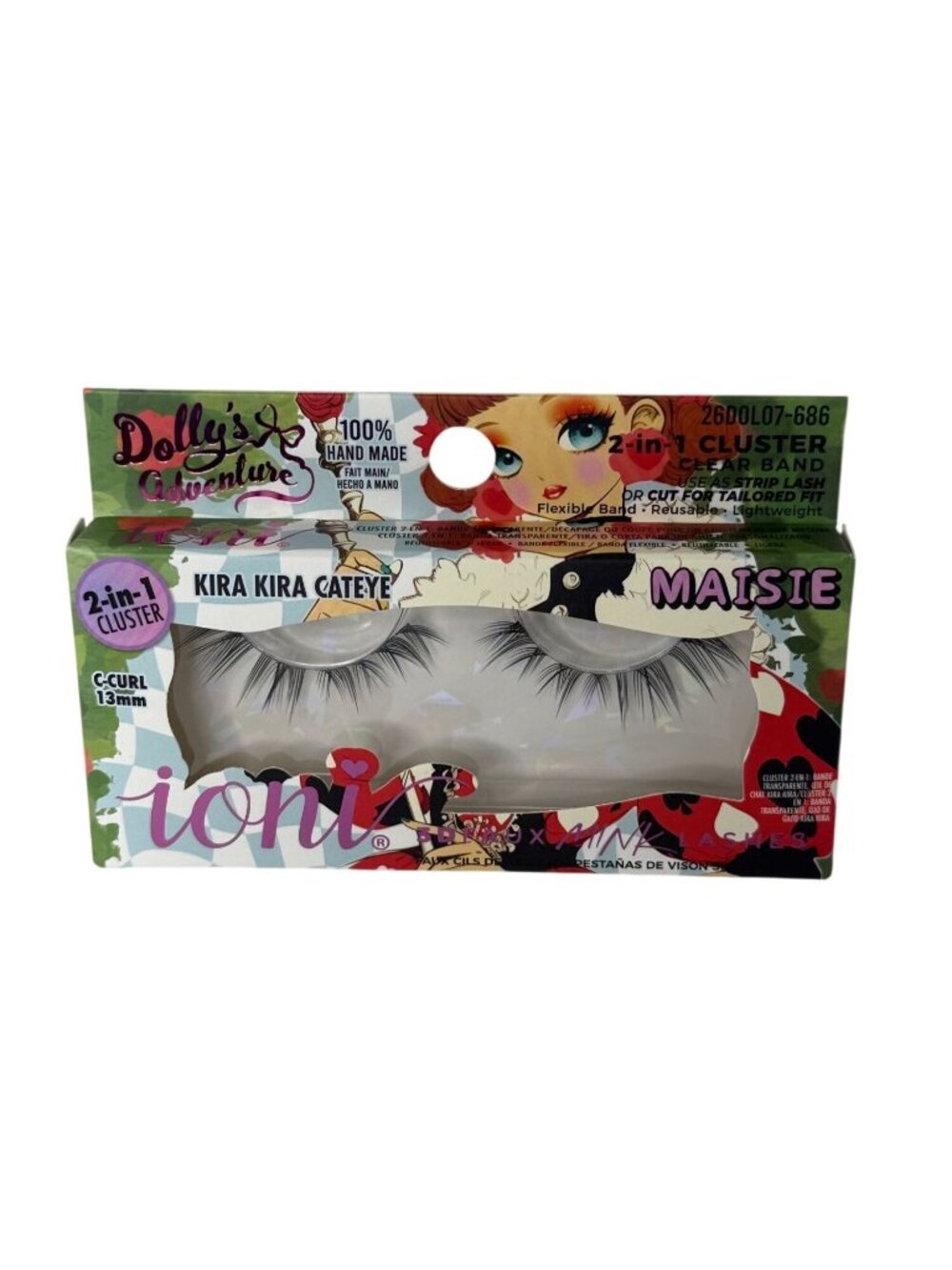 ioni Dolly's Adventure Kira Kira Cateye Maisie 2-in-1 Cluster Lashes
